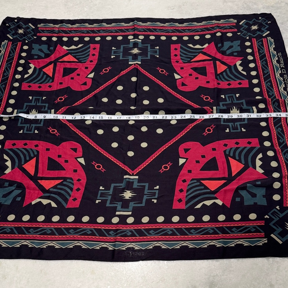 Double D Ranch Tribal Scarf in Black and Pink